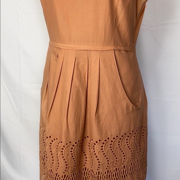 J.Crew Delaney Eyelet Dress rusty peach 6 - Picture 5 of 7